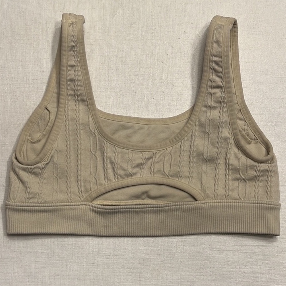 Alo Yoga Seamless Cableknit Bra - Picture 4 of 5